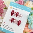 thumbnail image 3 of Press on Nails GUAACCB Valentines Medium Almond 30 unidades con kit, 3 of 7