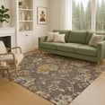 thumbnail image 6 of Addison Rugs Chantille Indoor/Outdoor Transitional Floral Chocolate Machine Washable Rectangle Rug, 10' x 14', 6 of 8