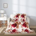 thumbnail image 2 of Sigee Lilies Flowers for Flannel Blanket - Ultra-Soft, Warm and Cozy, Perfect for Couch, Bed, or Travel-60"x50", 2 of 6