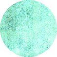 thumbnail image 1 of Ahgly Company Machine Washable Indoor Round Persian Turquoise Blue Traditional Area Rugs, 4' Round, 1 of 4