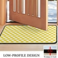 thumbnail image 3 of Yellow and White Checkered Pattern Door Rugs,Washable Non Slip Door Mats Indoor,Decorative Door Mats,Entry Mat Indoor for Entrance,Bedroom,Kitchen,Bathroom,30"x17", 3 of 6