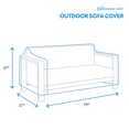 thumbnail image 3 of Medium Outdoor Sofa Cover, 3 of 4