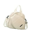 thumbnail image 4 of Luwecf Tennis Racket Holder Bag with Removable Adjustable Shoulder Strap Tennis Bag Beige, 4 of 9