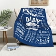 thumbnail image 3 of New Dad Gifts Blanket 60"x 50", First Time Dad Gifts, Dad to Be Gifts for 1st Time Dad, Expectant Dad Gifts, Dad Est 2024, Father to Be Gifts, Daddy to Be Gifts, Soon to Be Dad Gifts, 3 of 6