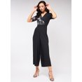 thumbnail image 4 of Zima Leto Women's Snake Print Overlap Jumpsuit, 4 of 8