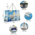 thumbnail image 5 of DIXRUYEE Beach Cooler Travel Tote Bags Beach Bag Fashion Ocean Breeze Regatta Printed, 5 of 7