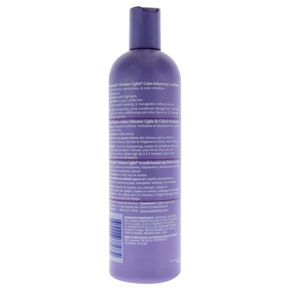 Acondicionador púrpura Clairol Professional Shimmer Lights, 16