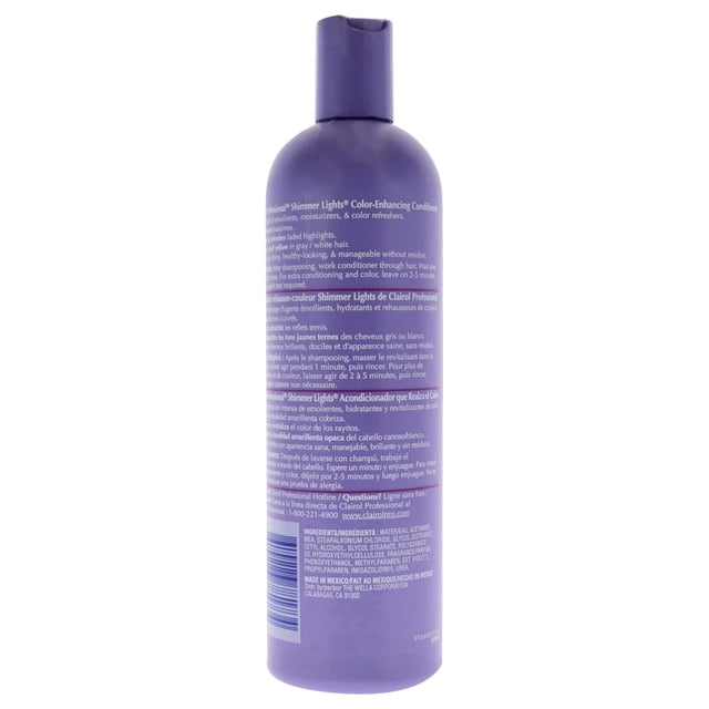 Acondicionador púrpura Clairol Professional Shimmer Lights, 16