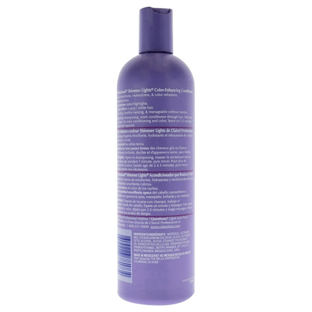 Acondicionador púrpura Clairol Professional Shimmer Lights, 16