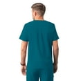 thumbnail image 2 of Adar Addition Scrubs For Men - Classic V-Neck Scrub Top - A6006 - Caribbean Blue - L, 2 of 7