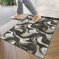 thumbnail image 4 of Black White Gold Marble Pattern Door Rugs,Washable Non Slip Door Mats Indoor,Decorative Door Mats,Entry Mat Indoor for Entrance,Bedroom,Kitchen,Bathroom,17"x30", 4 of 6