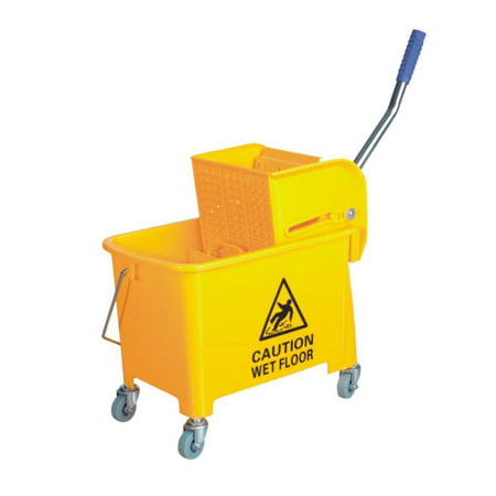 Small Mop Bucket with Wringer 5.2 Gallon AF08068 (Best Mop Bucket For Home Use)