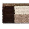 thumbnail image 4 of Shaggy Cubes Brown Plush Shag Modern Geometric Blocks & Squares 2x3 (2' x 3') Area Rug Easy to Clean Stain/Fade Resistant Thick Soft, 4 of 6