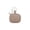 Khaki, variant on PU Earphone Case Keychain Wallet Compact Storage Bag Design For Earbuds Headphones Keys And Small Items