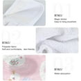 thumbnail image 5 of Coolnut Cute Swans Pink Hand Towels 2 Pcs Hanging Kitchen Towels Soft Absorbent Tie Towels with Loop for Bathroom Home Decor Washcloth Gift, 5 of 7