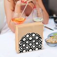 thumbnail image 6 of Ryvnso Checkered Geometry Plaid Pattern Acrylic Napkin Holder Table Kitchen Paper Tissue Organization, 6 of 7