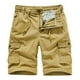 thumbnail image 2 of pstuiky Pantalones cortos deportivos, Pantalones cortos casuales de verano para hombre, de color liso, con múltiples bolsillos, cargo Pantalones cortos de baloncesto, 2 of 4