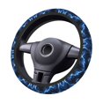 thumbnail image 4 of Daiia Steering Wheel Covers Blue Lightning Elastic Skidproof Steering Wheel Protective Cover Case Steering Wheel Protector Comfortable Protective Case For Suv Sedan Decor, 4 of 8