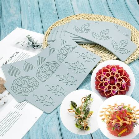 

Riguas Baking Mold Leaf Pattern Food Grade Flexible Cake Decoration No Odor Fondant Molds Vintage Curlicues Silicone Molds for Kitchen