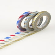 mt Slim Washi Paper Masking Tape: 0.24 in. x 33 ft. / Twist Cord C (multi-color) [3 rolls/pack]