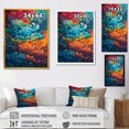 thumbnail image 4 of Designart "Rainbow Colored Waves In The Sky I" Landscape Modern Canvas Art Print, 4 of 5