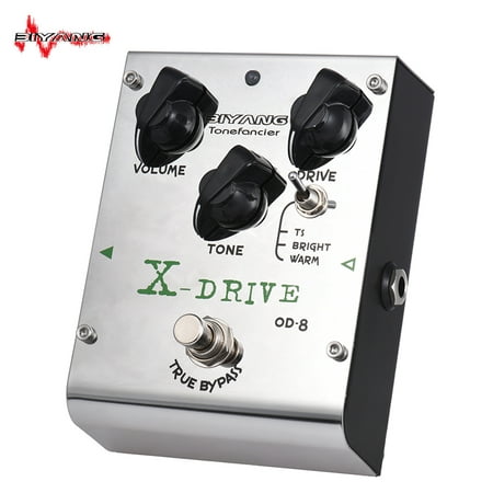 BIYANG OD-8 Tonefacier Series 3 Modes Overdrive Guitar Effect Pedal with 2pcs Extra Exchangeable Chipsets True Bypass Full Metal