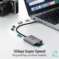 thumbnail image 2 of Lector de Tarjetas de Memoria Acer USB-A 3.0 Doble Ranura de Aluminio, 2 of 9