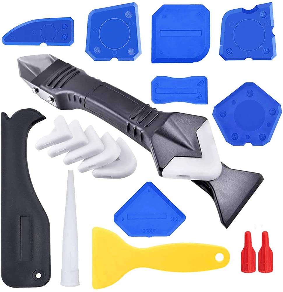 3 in 1 Silicone Caulking Tools Caulk Remover Scraper Caulking Finishing