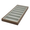 thumbnail image 1 of keepw 7 Grids Glasses Display Tray Cases Necklace Rack Wood Jewelry Organizer Storage Box Sales Counter Home Gray, 1 of 6