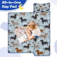 thumbnail image 4 of Cute Dachshund and Dog Footprint Toddler Nap Mats for Kids Preschool,Sleeping Mat Bag or Kids,Toddler Sleeping Bag,Toddler Nap Mat or Daycare, 4 of 6