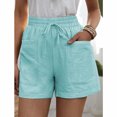 thumbnail image 4 of Sports Shorts for Women, Shorts for Women Plus Size,Women's Casual Summer Loose Fit Shorts with Pockets Comfortable Elastic Waist Plus Size Drawstring Design for Everyday Wear, 4 of 4