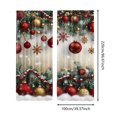 thumbnail image 2 of Hearth & Gear Rideaux Imprimés pour les Fêtes 2 Pcs de Rideaux Plats 2D Imprimés Rouges avec Flocon de Neige et Motifs Convenant à la Chambre Rideaux de Salon Chambre de Garçon Chambre Rideaux Transparents Douche, 2 of 6