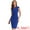 Royal Blue, variant on DARING DIVA Pleated Cap Sleeve V Neck Shift Office Work Dresses S Pink