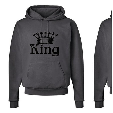 - FASCIINO Matching Couple Hooded His & Hers Sweatshirts Set - King and Queen Crowns