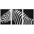 thumbnail image 1 of IDEA4WALL Framed Canvas Wall Art Abstract Zebra Portrait Animals Patterns Digital Art Minimalism Modern Closeup Fun Black and White for Living Room, Bedroom, Office, 1 of 5