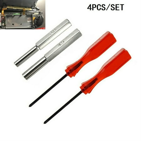 

4PCS/SET 3.8mm +4.5mm Screwdriver Bit For NES SNES N64 Game Boy Security Tool