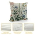 thumbnail image 4 of Nawypu Spring Summer Floral Leaf Pillow Covers 18x18 Inch Sage Green Wildflower Herbs Throw Pillows Cover Farmhouse Flowers Decorative Pillow Cases for Outdoor Bedroom Couch Sofa Decor, 4 of 5