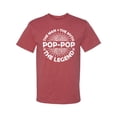 thumbnail image 2 of Wild Bobby, Pop-Pop Man Myth Legend Funny Dad Uncle Papa Granpa Dad Gift, Father's Day, Men Graphic Tee, Vintage Heather Red, 4X-Large, 2 of 4