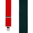 thumbnail image 2 of SuspenderStore Red/Green Suspenders - 2 Inch Wide - Clip - 4 Sizes Including Big & Tall, 2 of 4