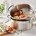 thumbnail image 2 of Tramontina 5-Quart Tri-Ply Base Stainless Steel Steamer Set, Induction-Ready Cookware, 2 of 9