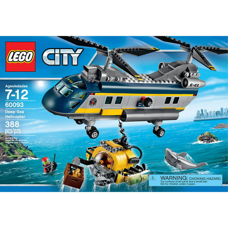 største Samle lejer LEGO City Deep Sea Explorers Deep Sea Helicopter, 60093 - Walmart.com