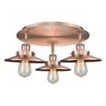 thumbnail image 5 of Innovations Lighting  Ballston Urban - 3 Light 20" Flush Mount - 2"H Shade Black Antique Brass/Matte Black, 5 of 5