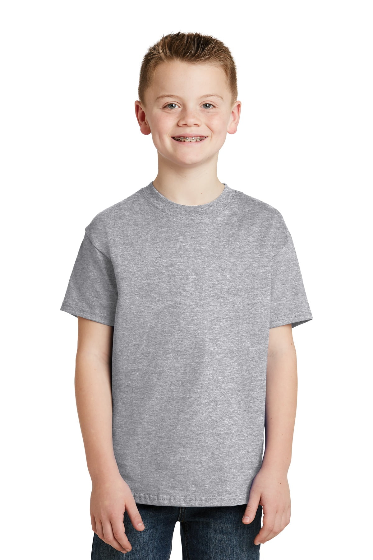 Hanes Boy's 100 Percent Cotton Short Sleeve TShirt 5450