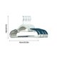 thumbnail image 3 of Paquete de 10 perchas de ropa antideslizantes con gancho giratorio de 360 grados, perchas de plástico gris/azul para los hombros con gancho pequeño a prueba de viento, perchas de organización de, 3 of 6