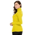 thumbnail image 2 of Vivian's Fashions Top - Turtle Neck Top (Yellow, X-Large), 2 of 3