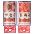 thumbnail image 2 of 2pcs Pearl Christmas Paper Clips Cartoon File Clamps 2m Paper Self-adhesive Tape (Gingerbread Party and Jingle Bell Style), 2 of 6