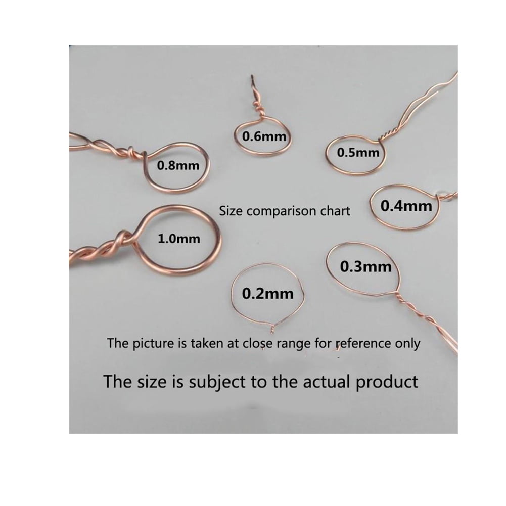 Bare Copper Single-Strand Red Copper Round Wire, Wire Diameter: 1.0mm, Weight: 500g