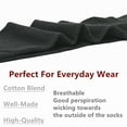 thumbnail image 5 of Glory Max Men's Casual Cotton Solid Black Ankle Low Cut Socks Size 9-11 12 Pairs, 5 of 5