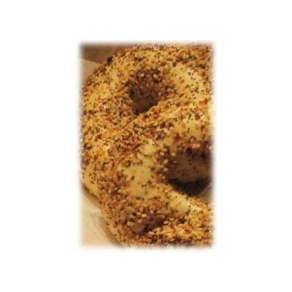 Burry Food Parbaked Everything Bagel, 4 Ounce 72 per case.