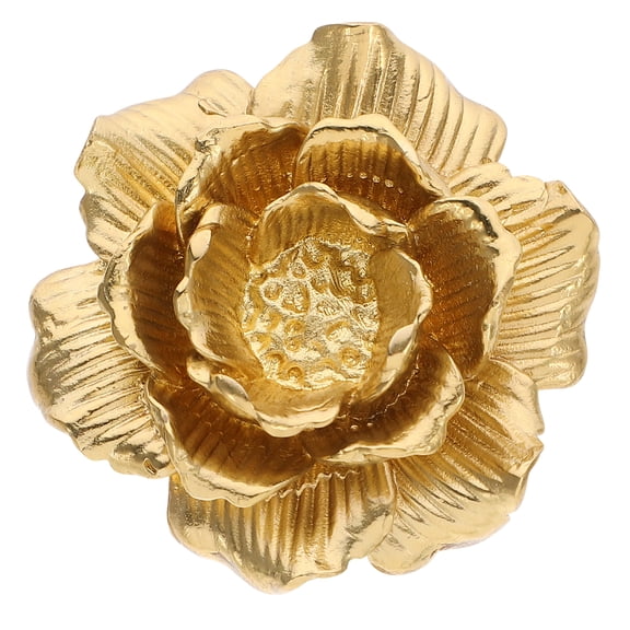 Flower Shaped Brass Cabinet Pull Handle Drawer Door Knob Cupboard Knob